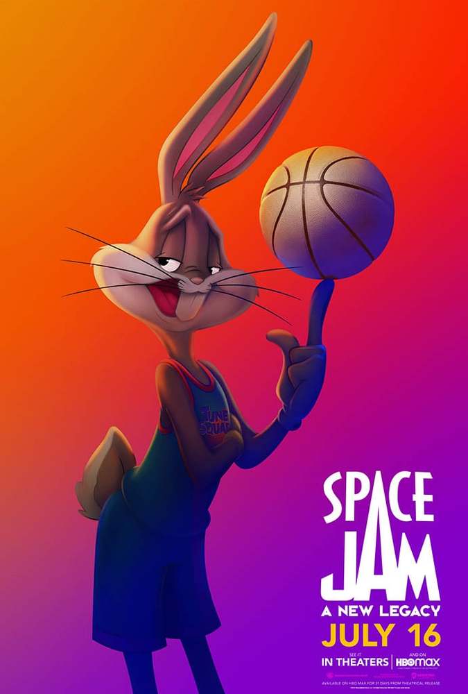 جف برگمن در پوستر فیلم «هرج و مرج فضایی: میراث جدید» (Space Jam: A New Legacy)